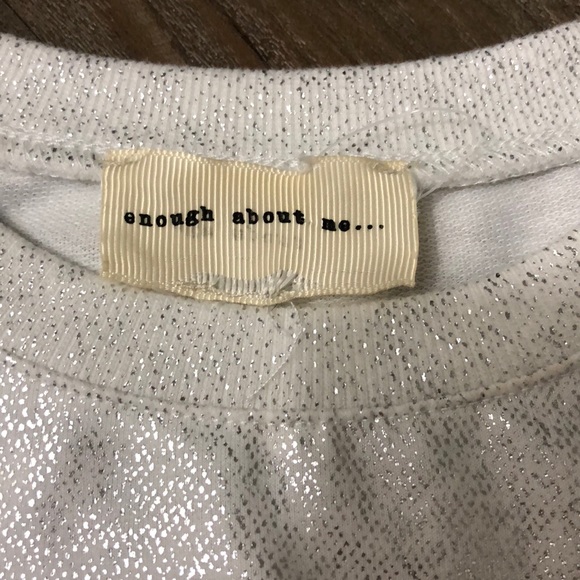 Enough About Me Shimmery Silver Sweater - Picture 4 of 4